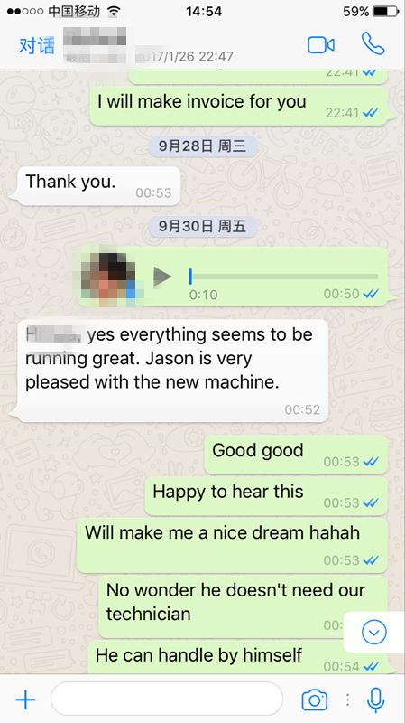 Mesin bungkusan karton bulat untuk pelanggan Amerika